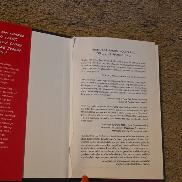 Girl, Stop Apologizing Book by Rachel Hollis - Picture 4 of 4